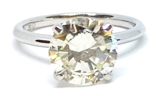 2.90ct Solitaire Diamond Ring 18kt Gold 1