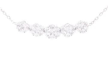 Diamond Necklace White/Yellow Gold 0.48ct