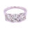 Thumbnail: 3 Stone Diamond Ring 18K White Gold 2.43ct