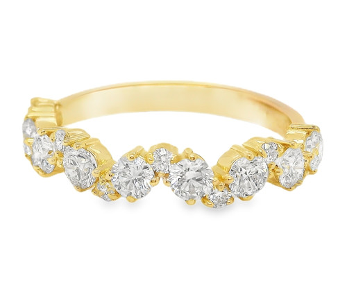 Diamond Dress Ring 18K YG, 0.96ct 1