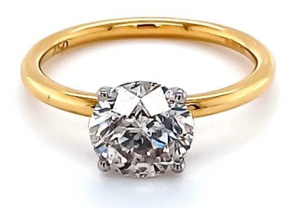 1.80ct Round Solitaire Diamond Ring 18kt Gold 1