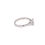 Thumbnail: Diamond Rose Cut Solitaire Rubover Ring 9K White Gold 0.46ct