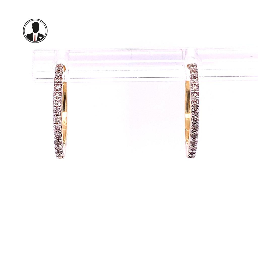 Diamond Huggies 9K Yellow Gold 0.16ct