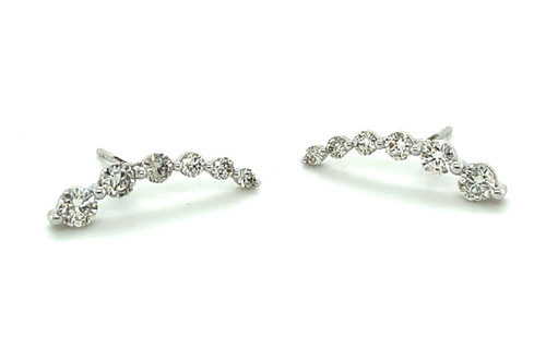 Round Diamond Climbers, 1.06ct 1