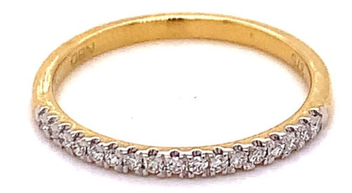 Half Eternity Claw Set Ring 0.15ct 1