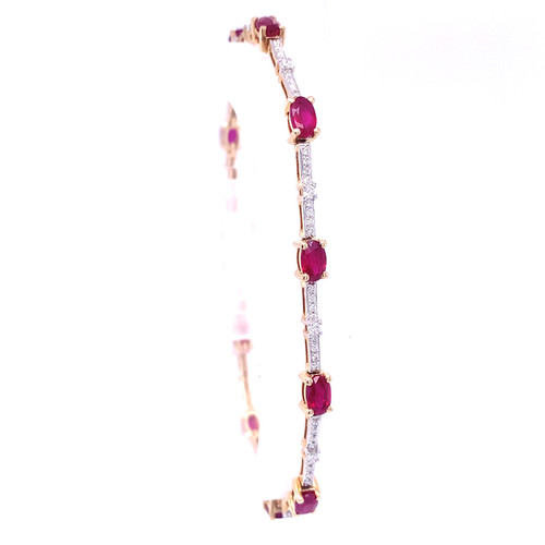 Ruby/Sapphire/Emerald/Aquamarine Bracelets 9KT 3.45ct/0.50ct 1