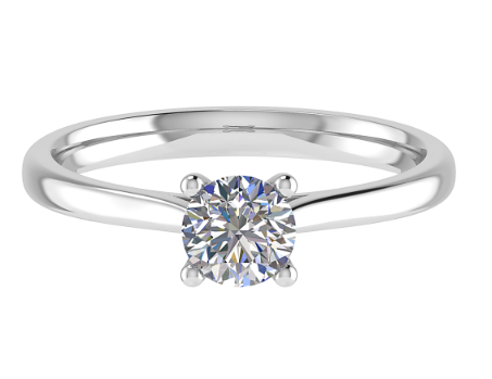 1.00ct Round Solitaire Diamond Ring 18K White/ Yellow Gold/ Platinum 1