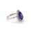Thumbnail: 18kt Gold 3.39ct Tanzanite And 0.25ct Diamond Halo Ring
