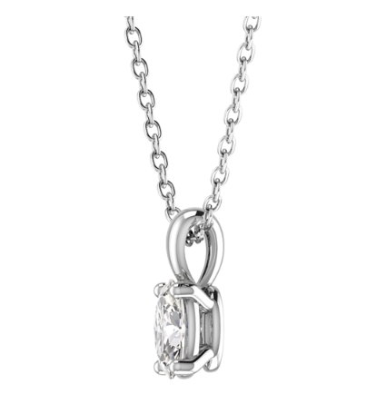 Thumbnail: Oval Diamond, Single Stone Pendant, 0.30ct- 1.00ct