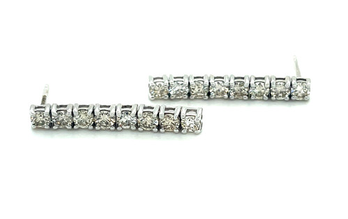 Diamond Drop Earrings 1.60ct 1