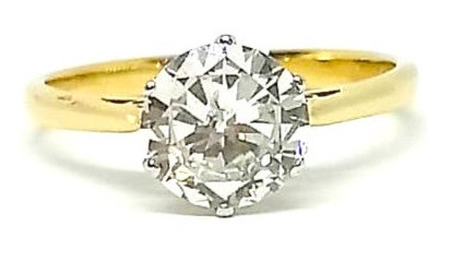1.60ct Round Solitaire Diamond Ring 18kt Gold 1