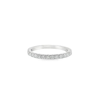 Platinum, Claw set Half Eternity Ring, 0.36ct