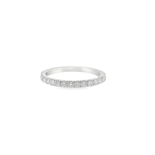 Platinum, Claw set Half Eternity Ring, 0.36ct 1