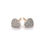 Thumbnail: 9kt Gold 0.30ct Diamond Heart Cluster Studs