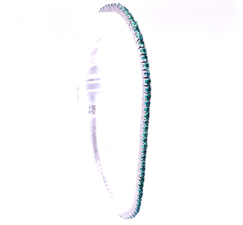 Emerald Tennis Bracelet 9K/18K White Gold 2ct - 5ct 1
