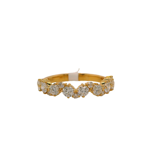 18K Yellow Gold multi-stone Diamond Ring 1