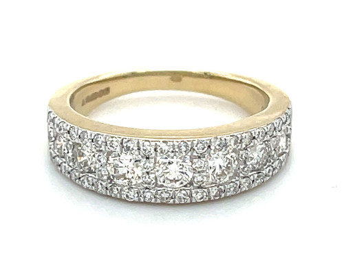 Half Eternity Cluster Ring, 1.00ct 1