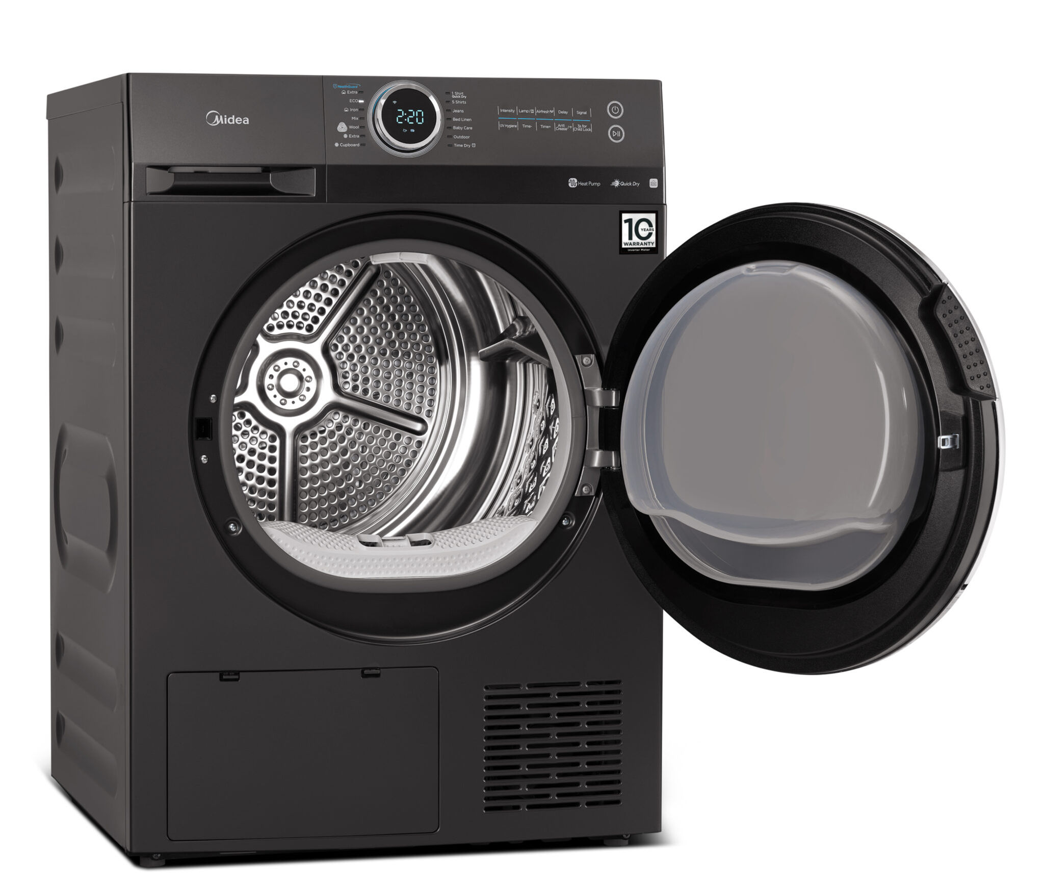 10kg Heat Pump Dryer – Inverter – Titanium
