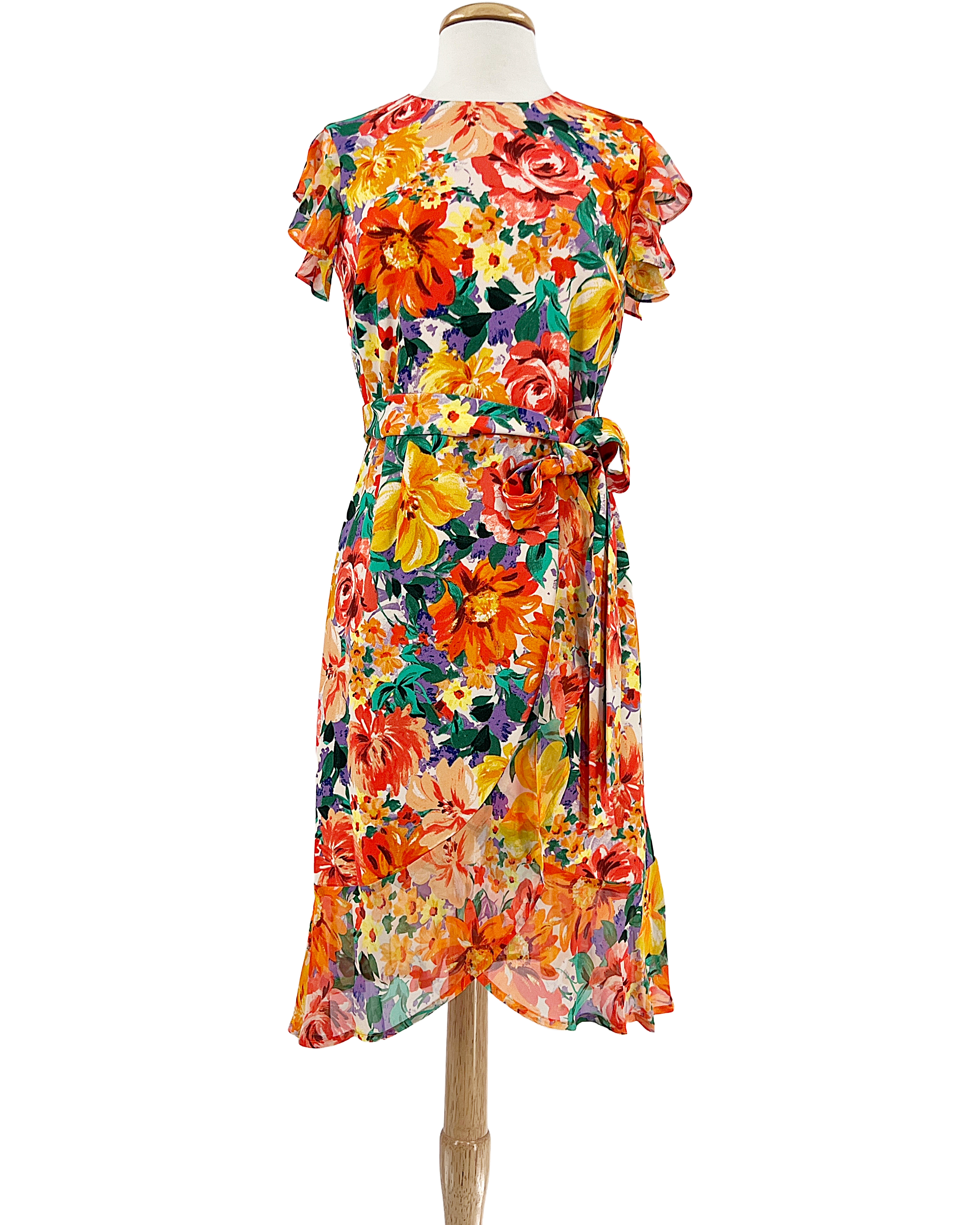 Sunset Bloom Midi Dress