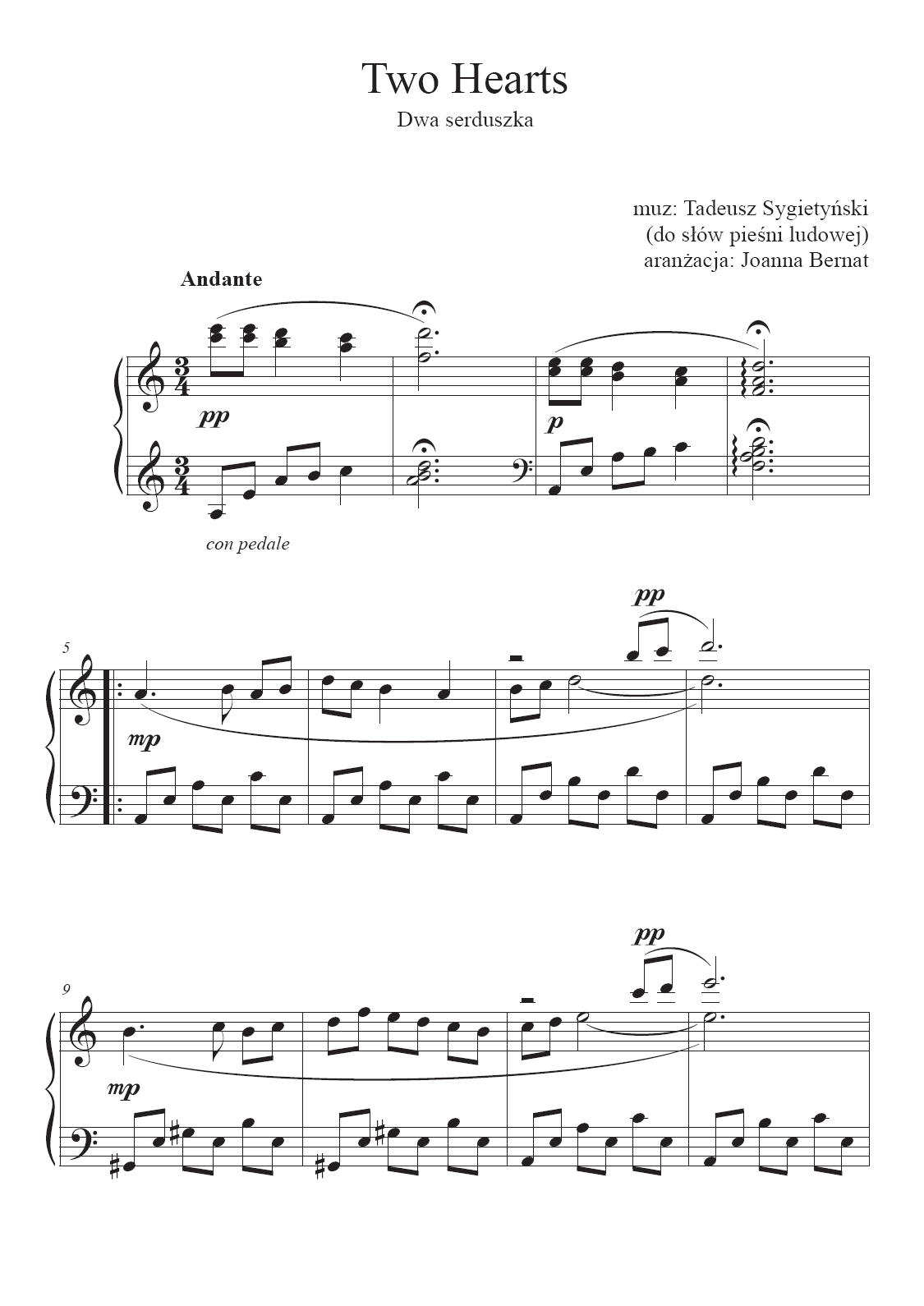 Dwa Serduszka (Two Hearts) - T.Sygietynski