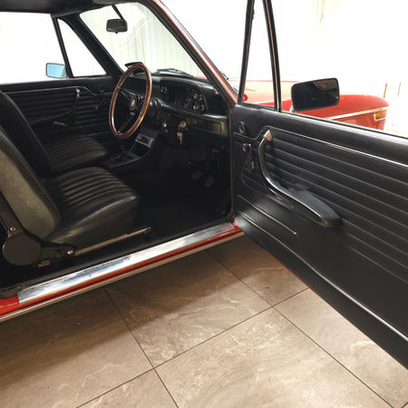 1974 BMW 2002 Drivers Side Interior View With Opened Door