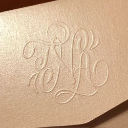 Embossed Monogram Detail