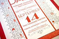Save the Date with Custom Pattern