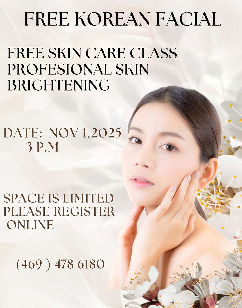 korean facial free class