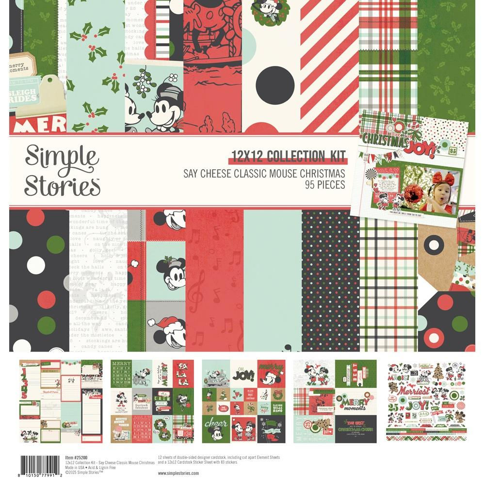 Say Cheese Classic Mouse Christmas Collection Kit 12"X12"