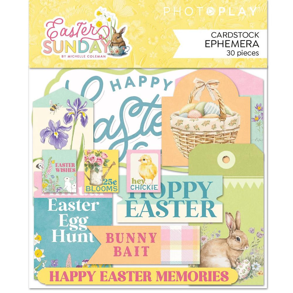PhotoPlay Easter Sunday Ephemera Cardstock Die-Cuts