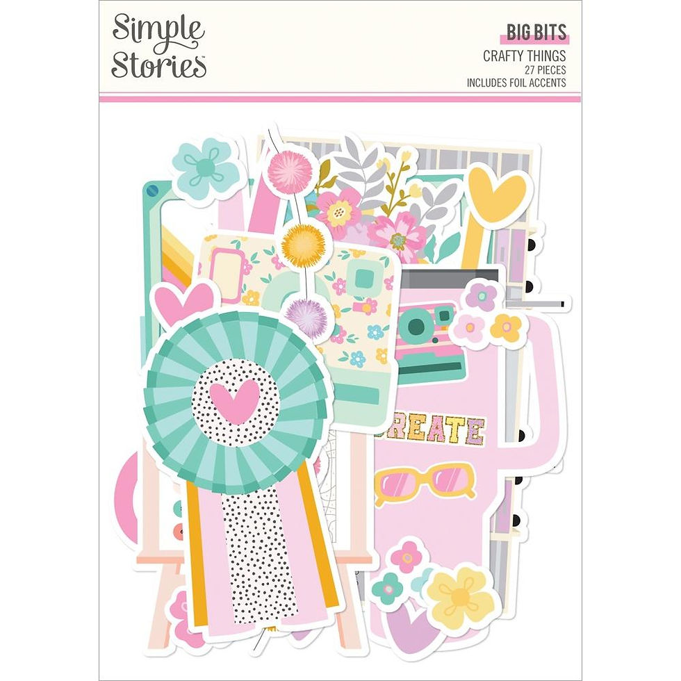 Crafty Things Big Bits & Pieces 27/Pkg by Simple Stories