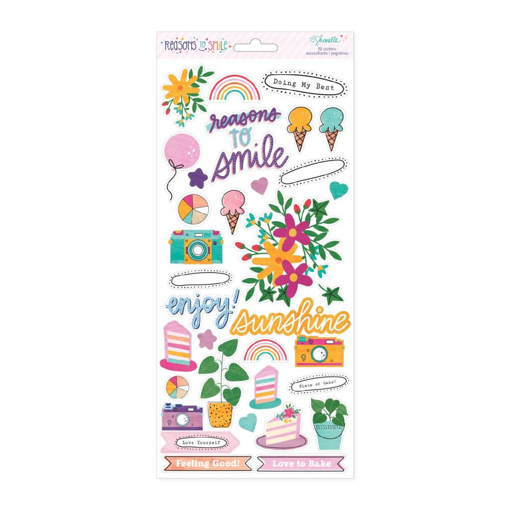 Shimelle Reasons To Smile Cardstock Stickers 6"X12"