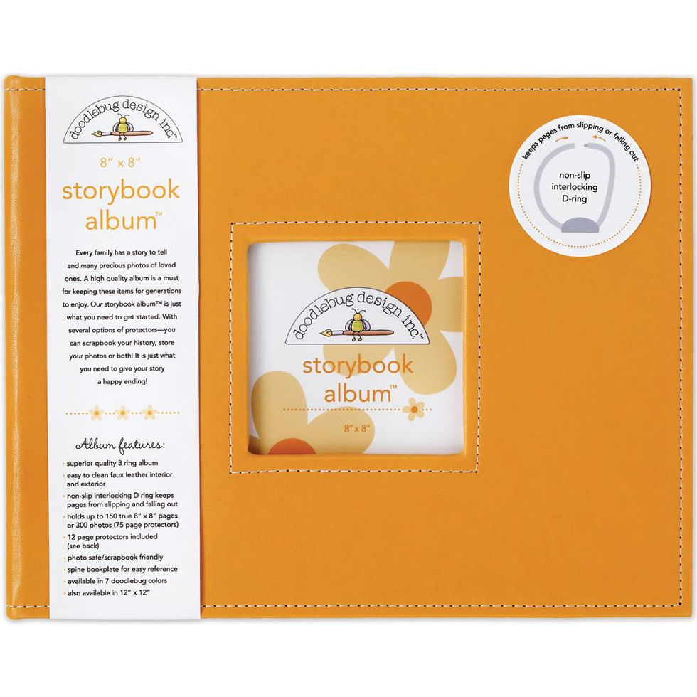 Thumbnail: Doodlebug Storybook D-Ring Album 8"X8"