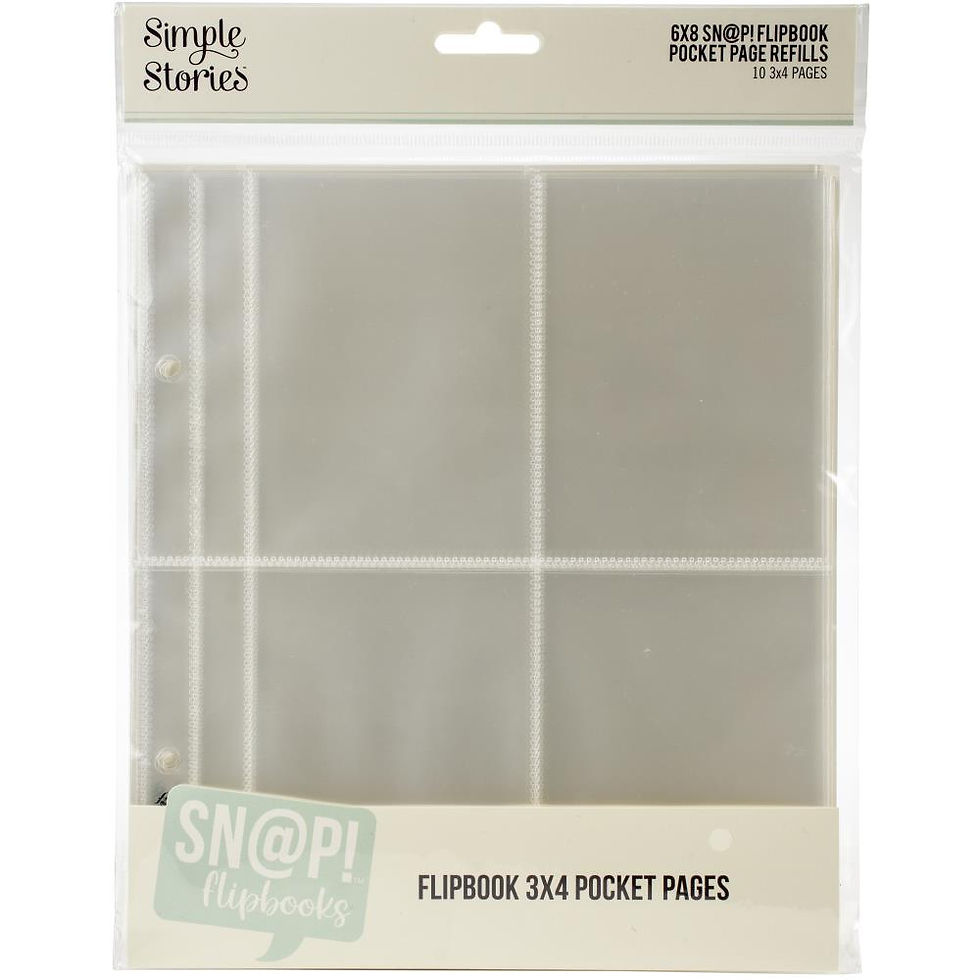 Thumbnail: Simple Stories Sn@p! Pocket Pages For 6"X8" Flipbooks 10/Pkg
