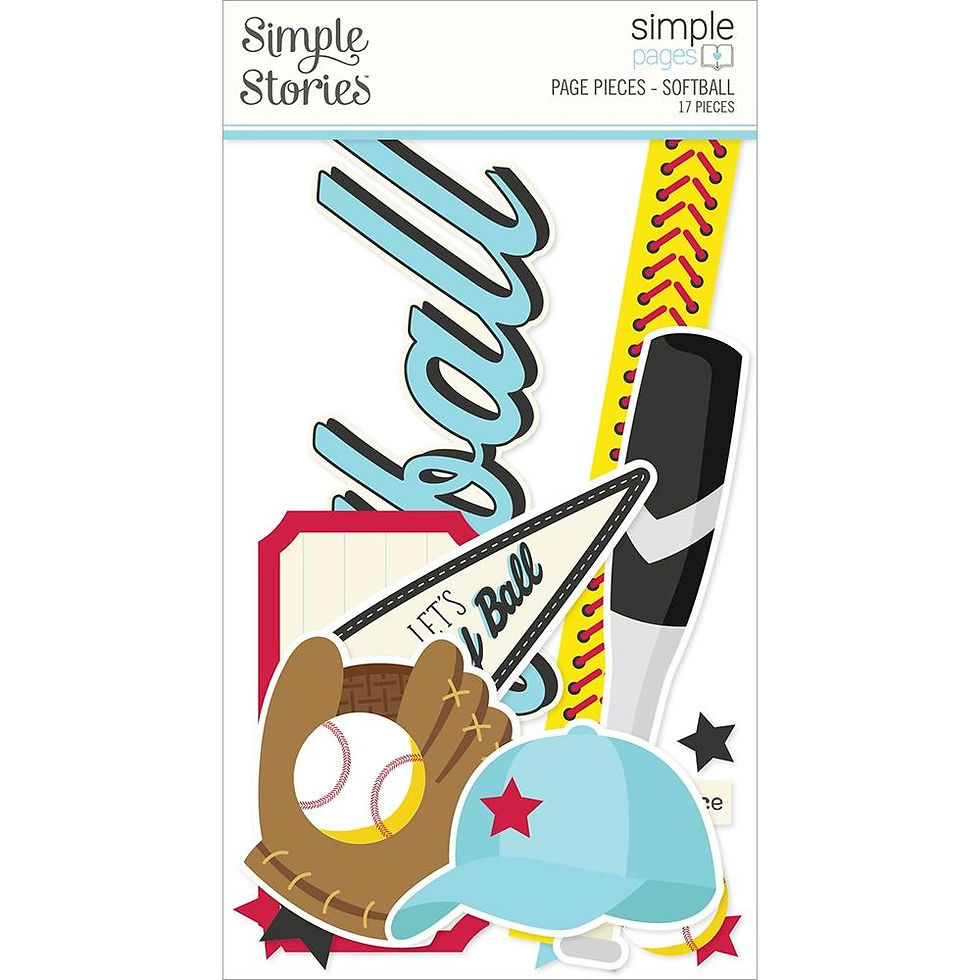 Simple Stories Softball Collection Kit 12"X12"