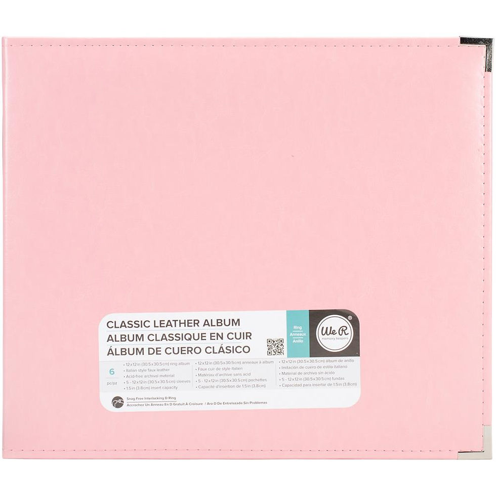 Thumbnail: We R Classic Leather D-Ring Album 12"X12"
