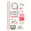Thumbnail: Julie Nutting Chipboard Stickers 5"X8" 2/Pkg-Words & Icons