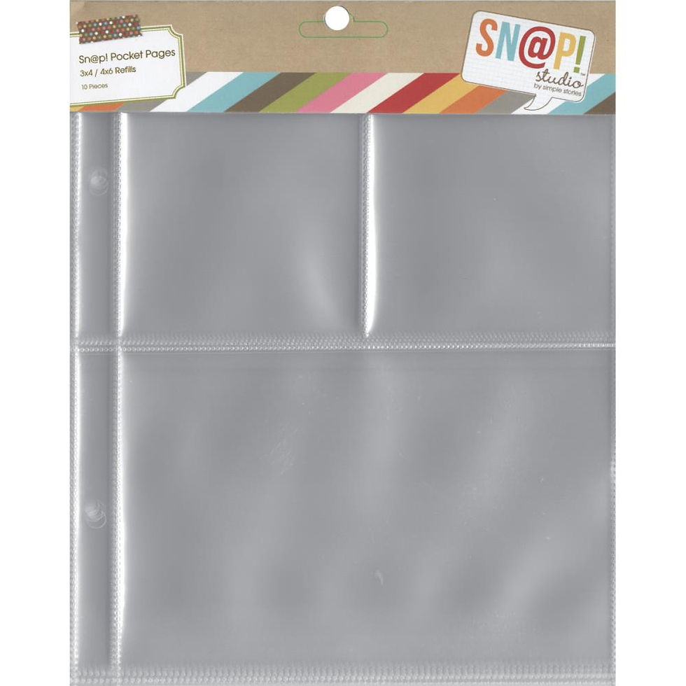 Thumbnail: Simple Stories Sn@p! Pocket Pages For 6"X8" Binders 10/Pkg