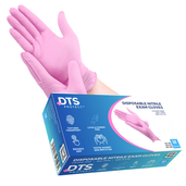 DTS Protect Pink Nitrile gloves