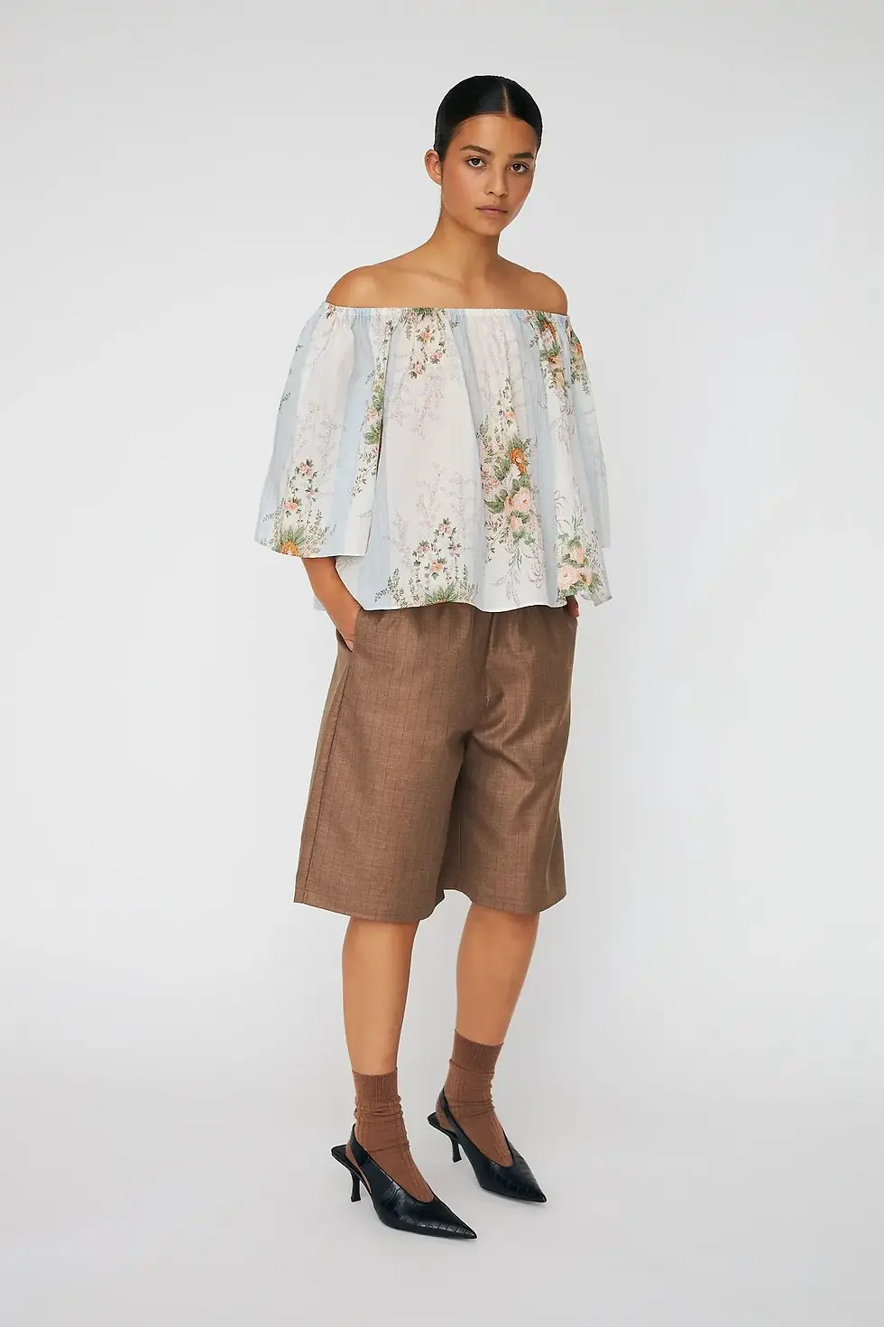 Thumbnail: Loose blouse with drop shoulders