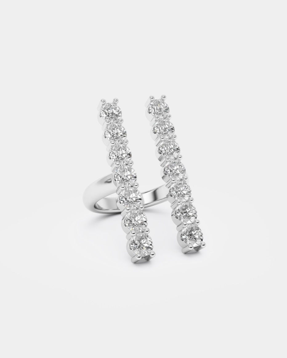 Thumbnail: Iris diamond ring