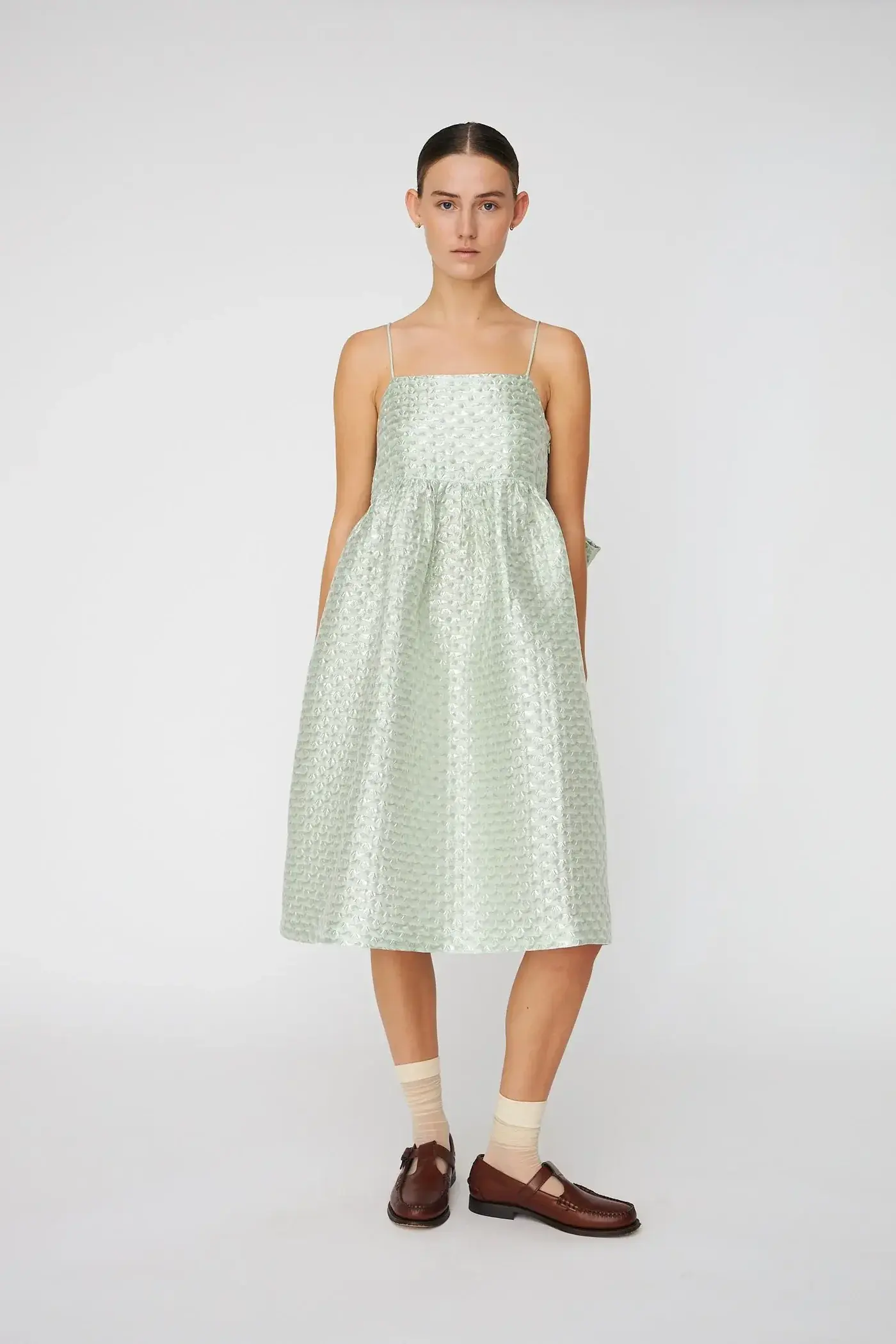 Bubble dress with straps