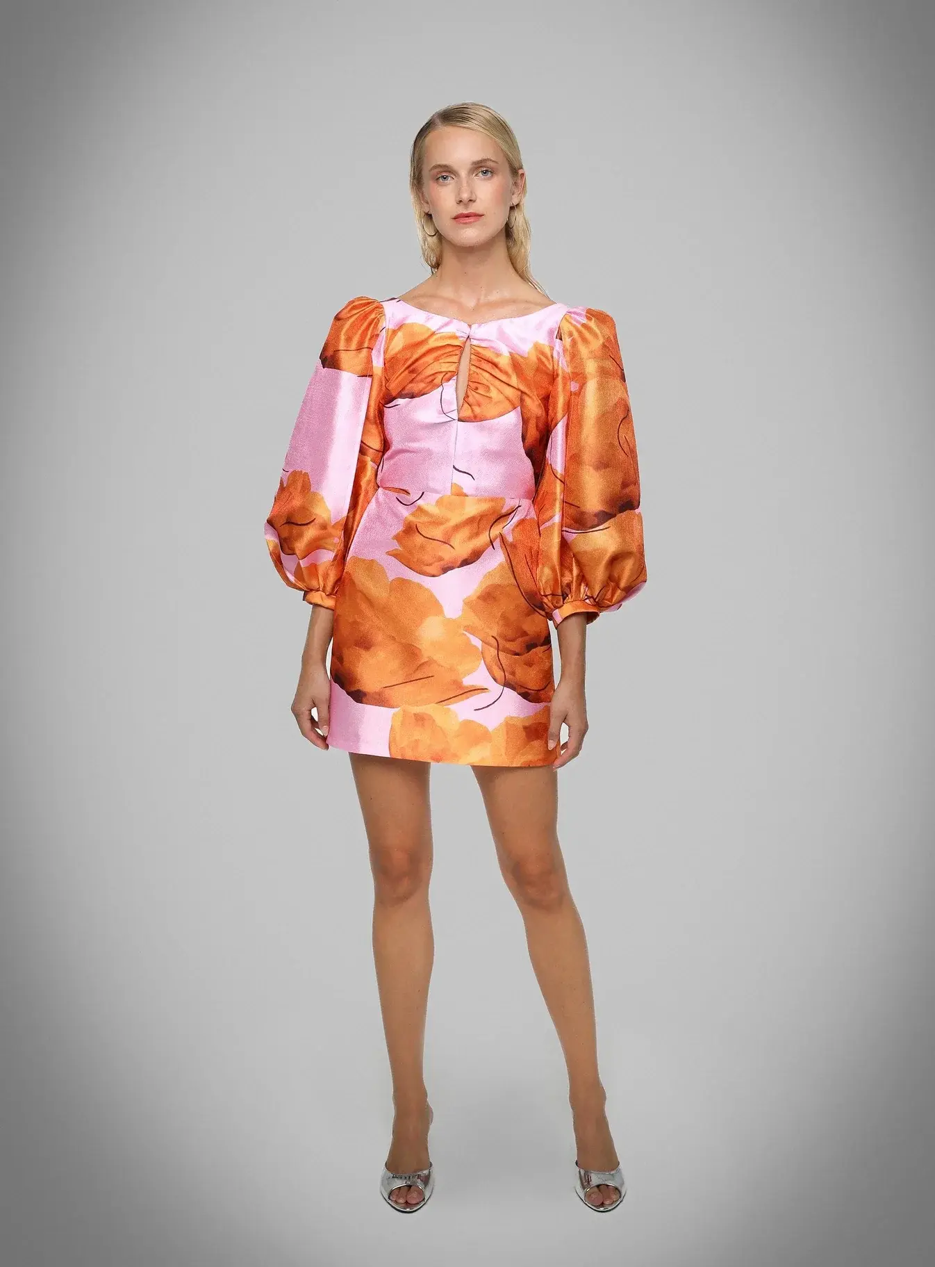 Liza Fleur Puff Sleeve Dress