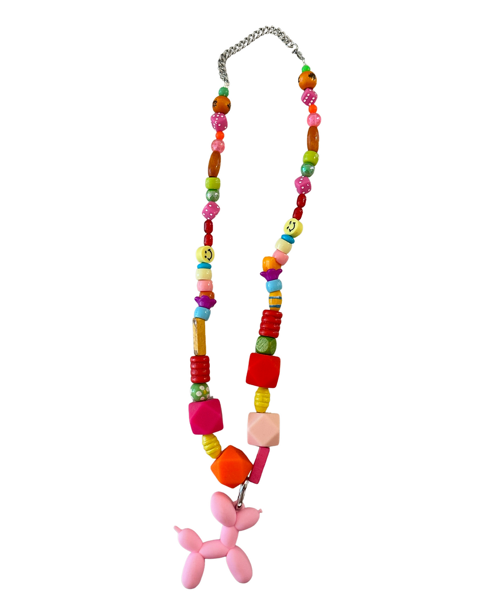 Necklace Pink Dog