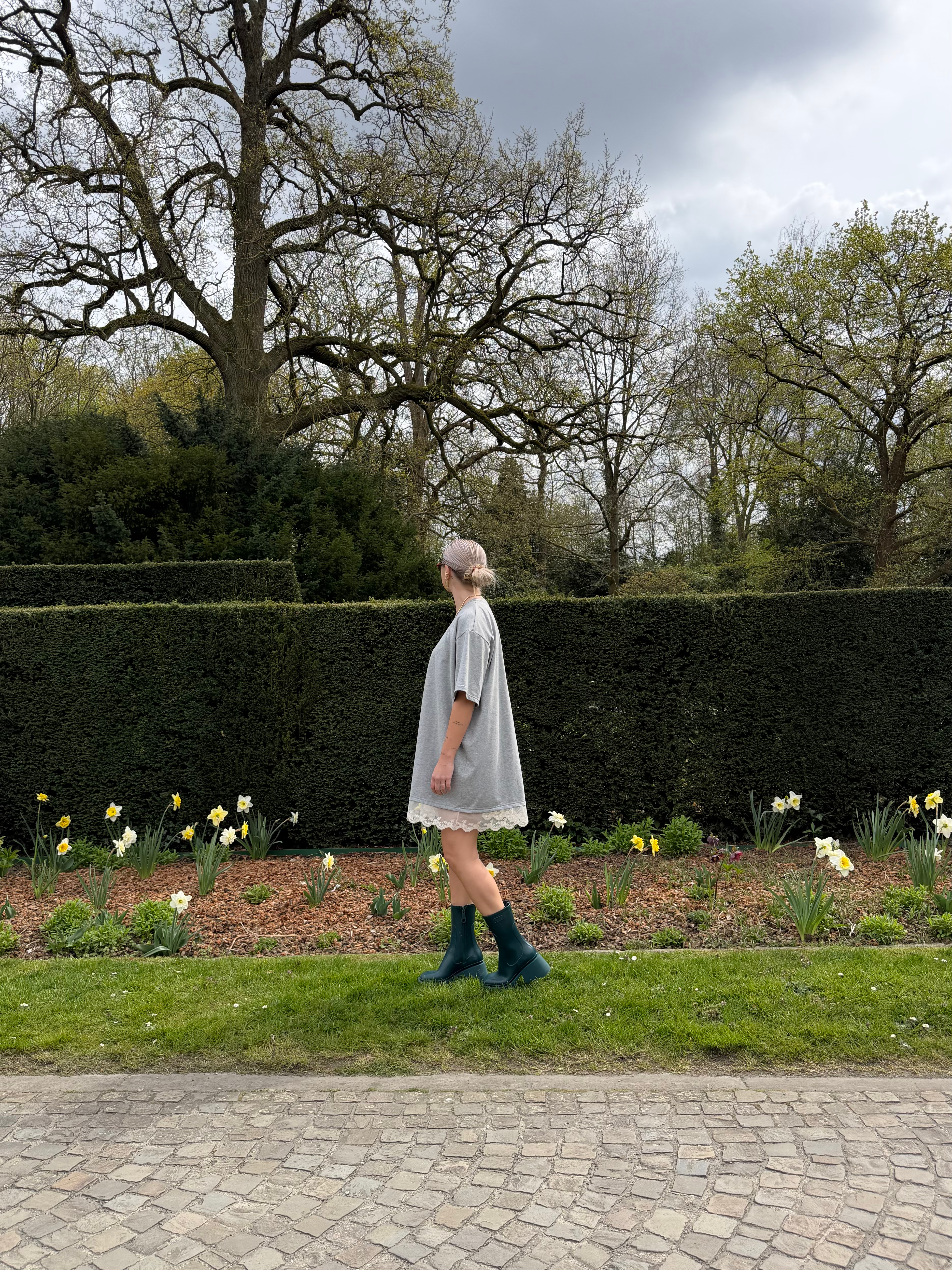 T-shirt dress lace