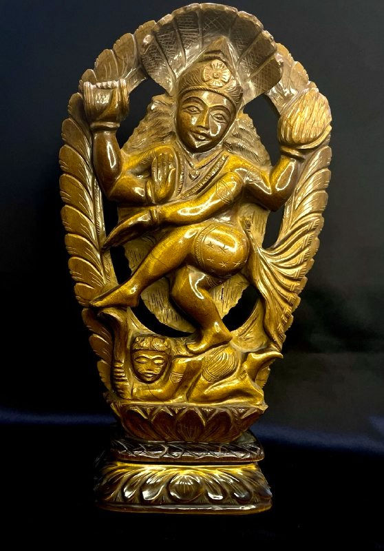 Tiger Eye Crystal Statue Of Nataraja