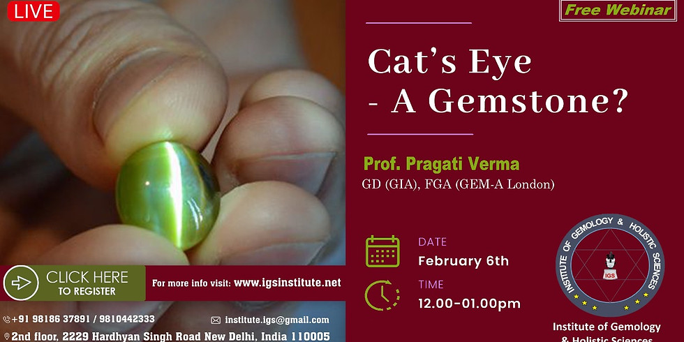 Cats Eye - A Free Seminar By Pragati Verma