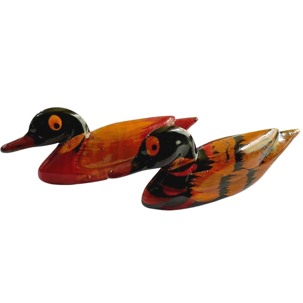 Thumbnail: Wooden Mandarin Ducks