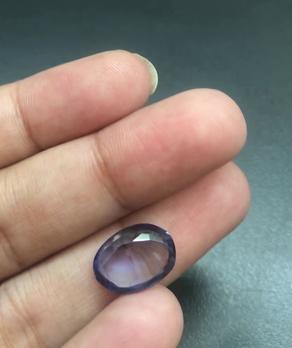 Thumbnail: Natural Blue Zircon - 7.50 Ratti Gemstone