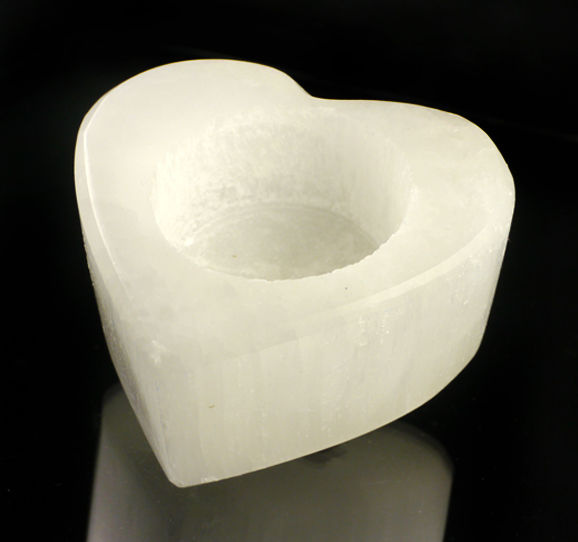 Thumbnail: Selenite Heart Candle Holder